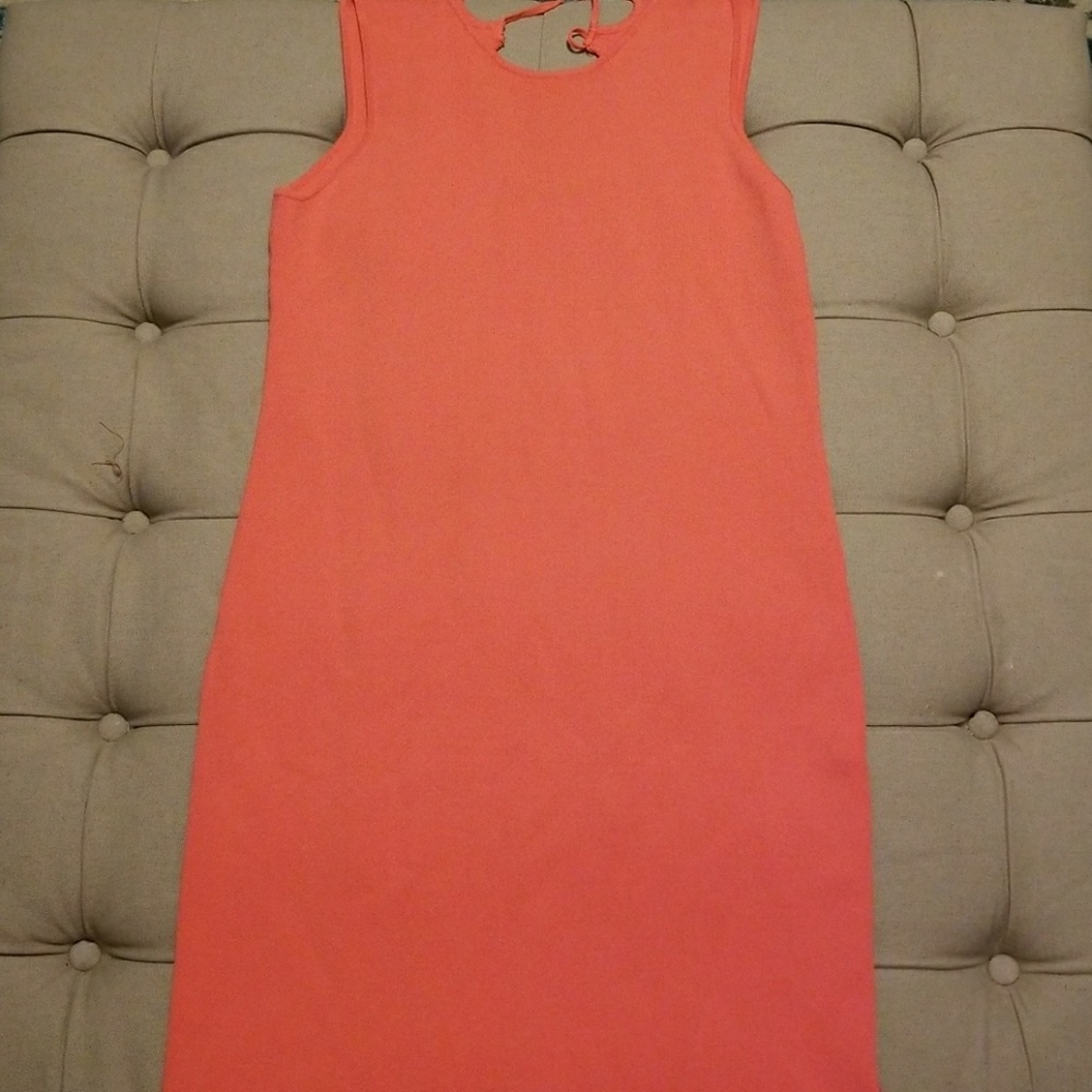 NY&Co Midi Dress w/ Tie Up Split & Back Detail
